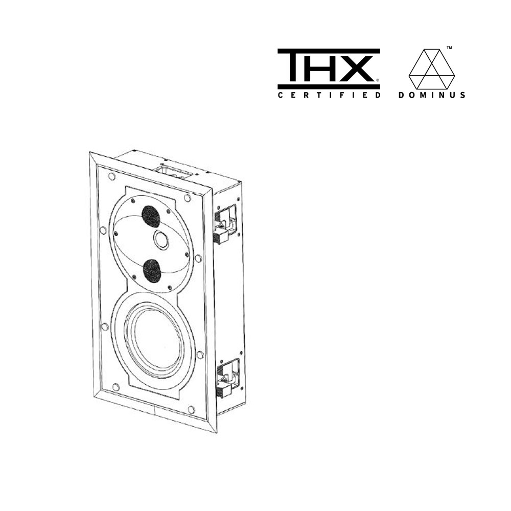 Perlisten S4i-LCRS THX Certified Dominus in-wall speaker